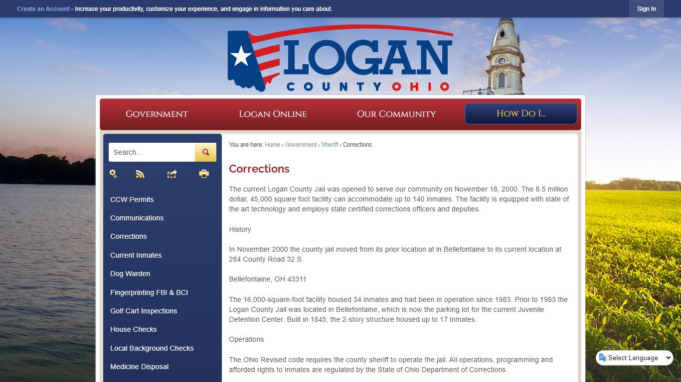 Corrections | Logan County, OH - Official Website